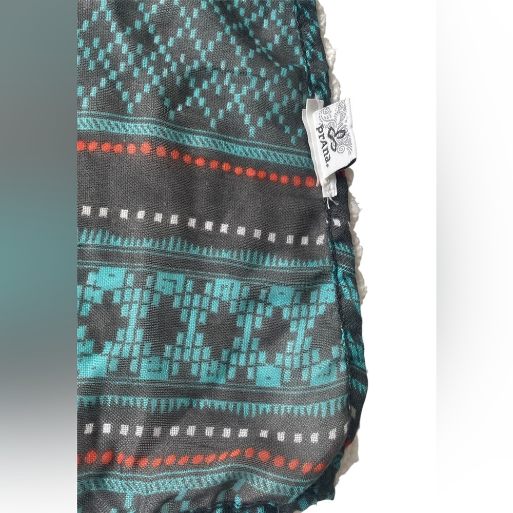 PrAna Women’s Carmen Scarf Turquoise Aztec Blue - Picture 6 of 6